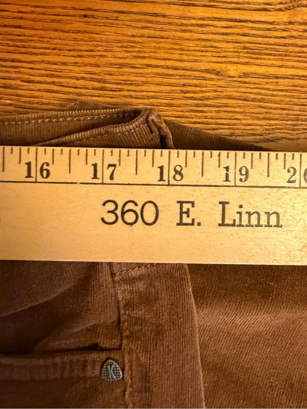 KUT from the Kloth Mia Toothpick Skinny Brown Corduroy Pants Stretch - Picture 5 of 9